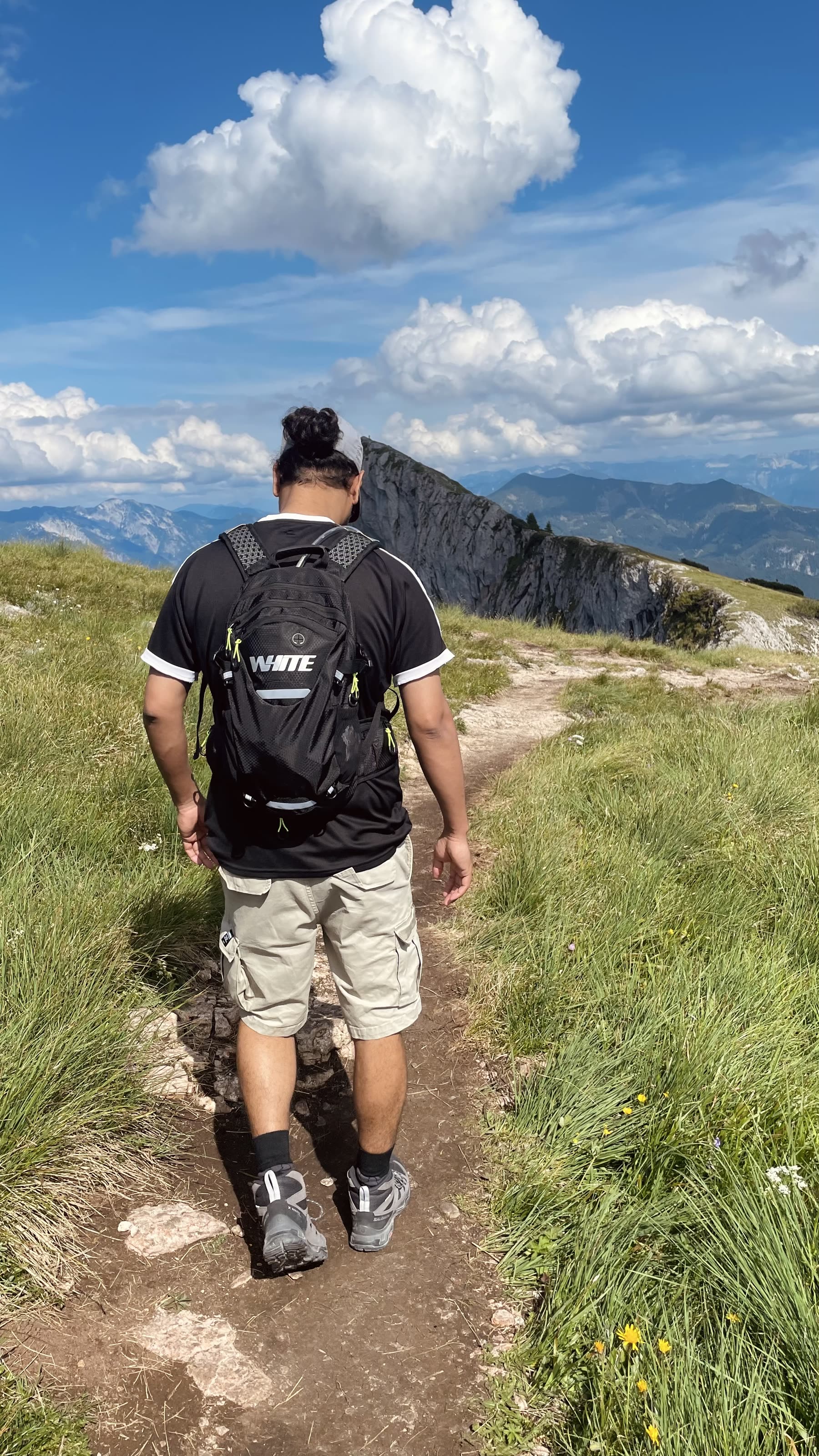 Hiking trail in the Austrian Alps