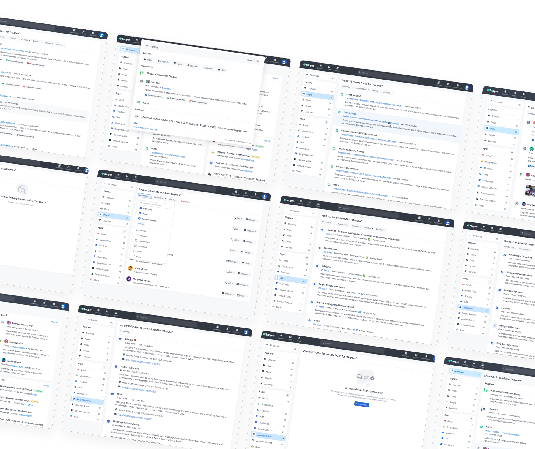 Search & Filters — final design screens